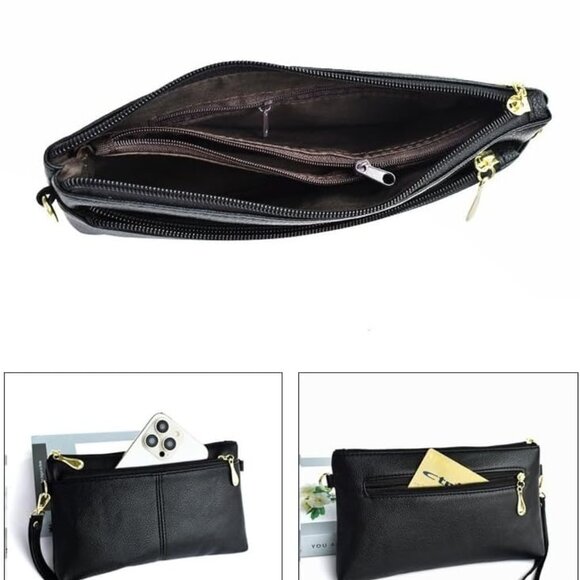 Wallet Clutch Purse for Women (Midnight Black) - Picture 5 of 6